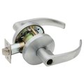 Falcon Grade 2 Entry Cylindrical Lock, Less Cylinder, Quantum Lever, Standard Rose, Satin Chrome Finish W501LD Q 626